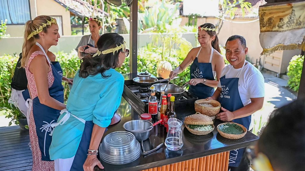 balinese cooking class villa coco